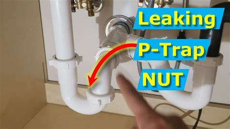 p trap leaking at connection|How to Repair a Leaking Sink P